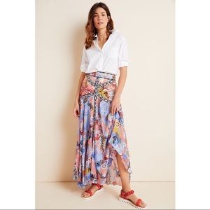 Anthropologie Taylor Embroidered Maxi Skirt NEW 4